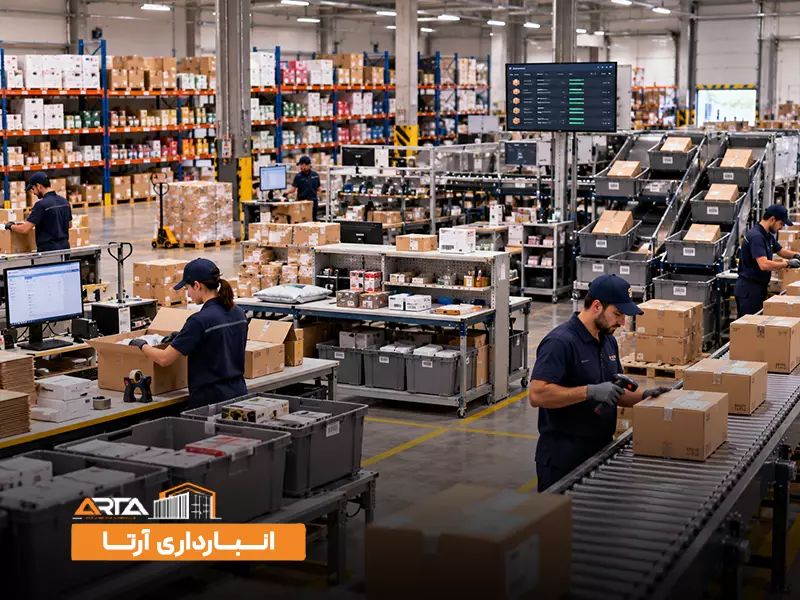 انواع انبار بر اساس کاربرد: 2. مرکز پردازش سفارش