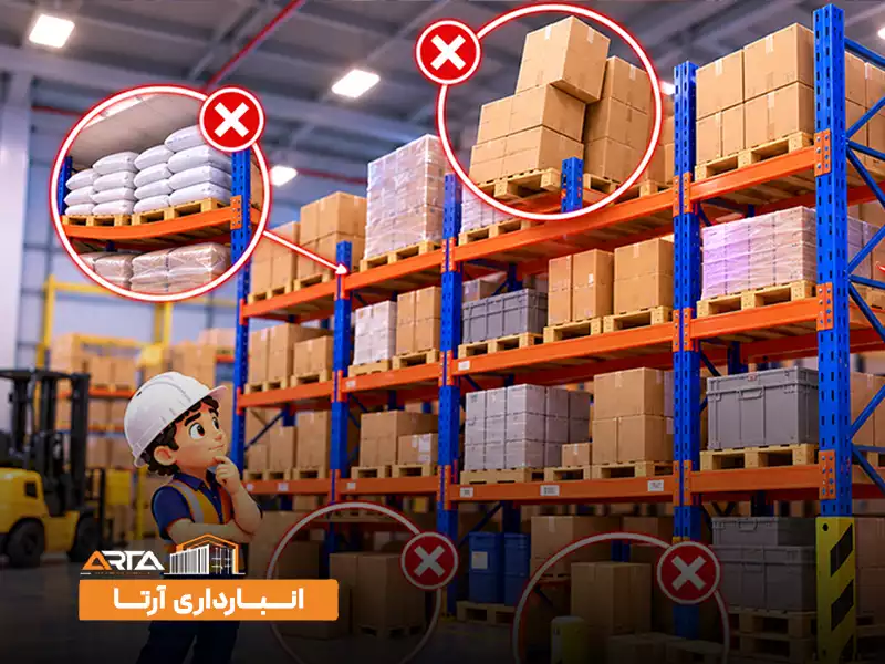 اشتباهات رایج در اجرای قفسه بندی انبار