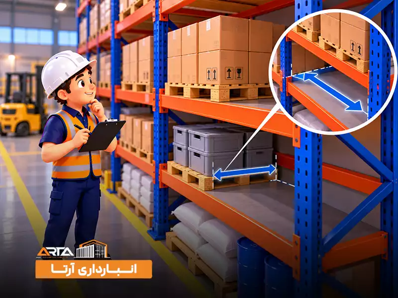 استاندارد ابعاد قفسه بندی انبار: 2. عمق قفسه‌ها