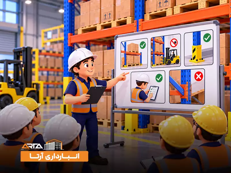 استانداردهای ایمنی قفسه بندی انبار: 5. آموزش کارکنان انبار