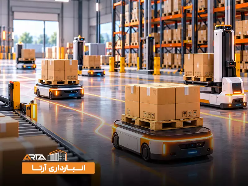 اجزای سیستم انبار هوشمند: 7. ماشین‌ های خودران AGV و AMR