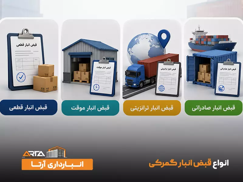 انواع قبض انبار گمرکی