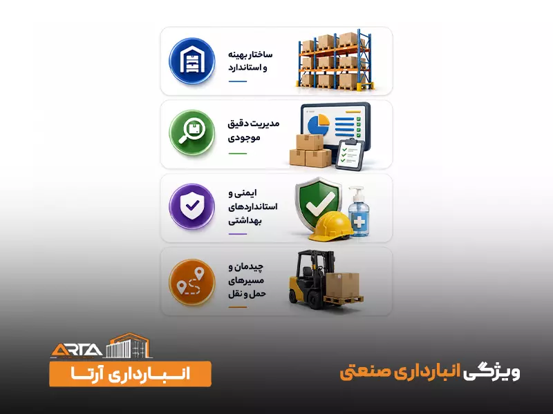 ویژگی انبارداری صنعتی