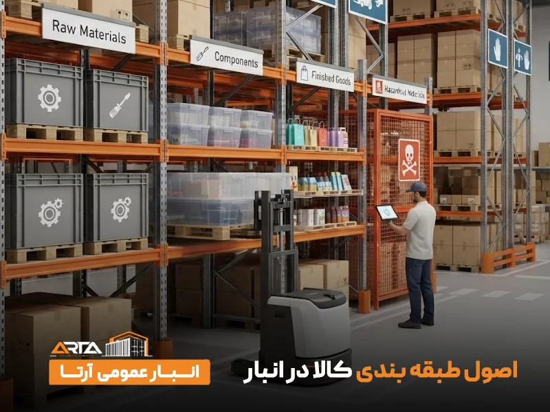 اصول طبقه بندی کالا در انبار