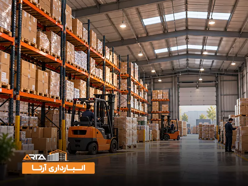 انواع انبار بر اساس نوع ساختمان: 1. انبار مسقف