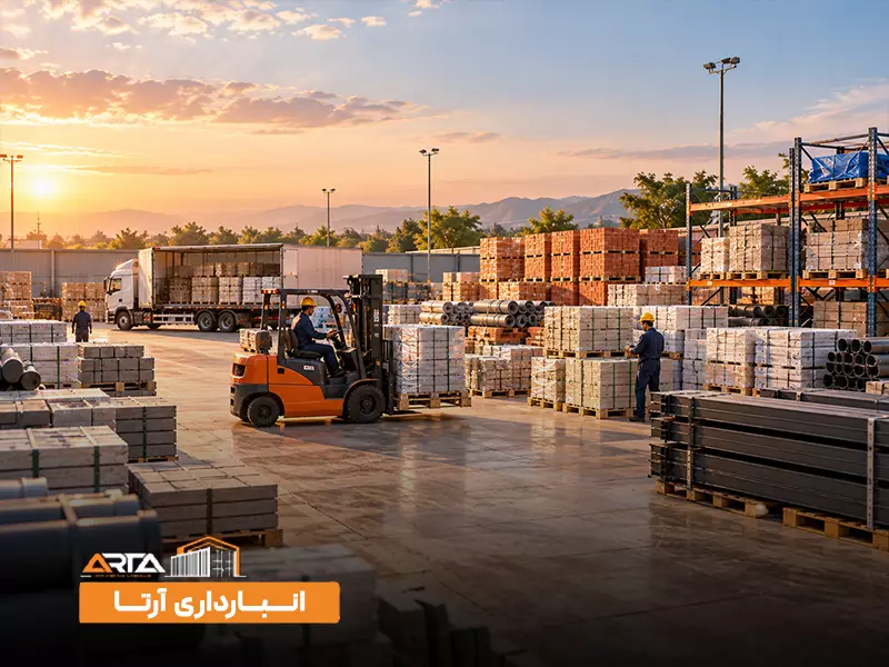 انواع انبار بر اساس نوع ساختمان: 2. انبار روباز