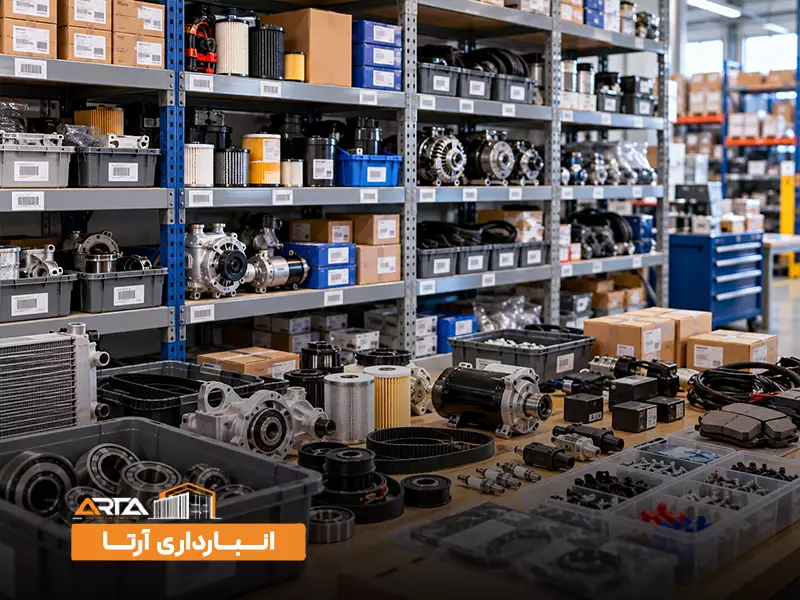 انواع موجودی انبار: 4. قطعات یدکی